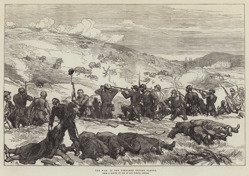 La guerra, nelle trincee davanti a Plevna da Sir John Charles Robinson