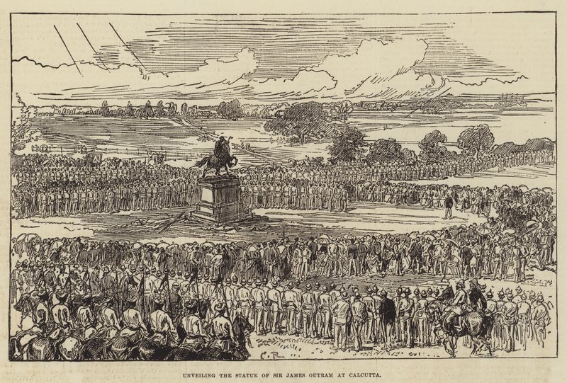 Inaugurazione della statua di Sir James Outram a Calcutta da Sir John Charles Robinson