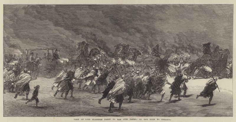 Visita di Lord Clarence Paget al Canale di Suez, sulla strada per Ismailia da Sir John Charles Robinson