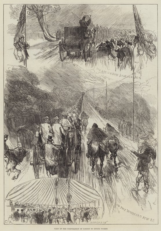 Visita della Corporazione di Londra a Epping Forest da Sir John Charles Robinson