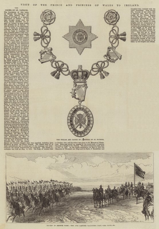 Visita del principe e della principessa del Galles in Irlanda da Sir John Charles Robinson