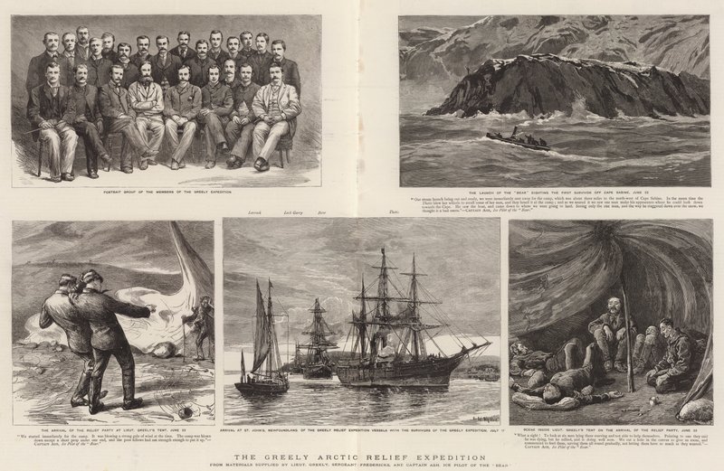 La spedizione di soccorso artica di Greely da Charles William Wyllie