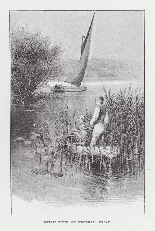 Pesca: Bream Pitch su Wroxham Broad da Charles (after) Whymper