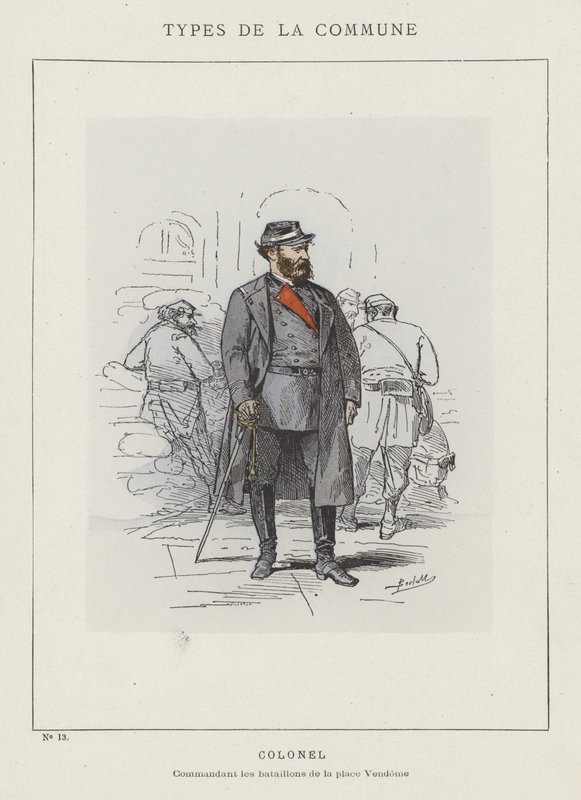 Colonnello, Comandante dei battaglioni di Place Vendome da Charles Albert d Arnoux Bertall