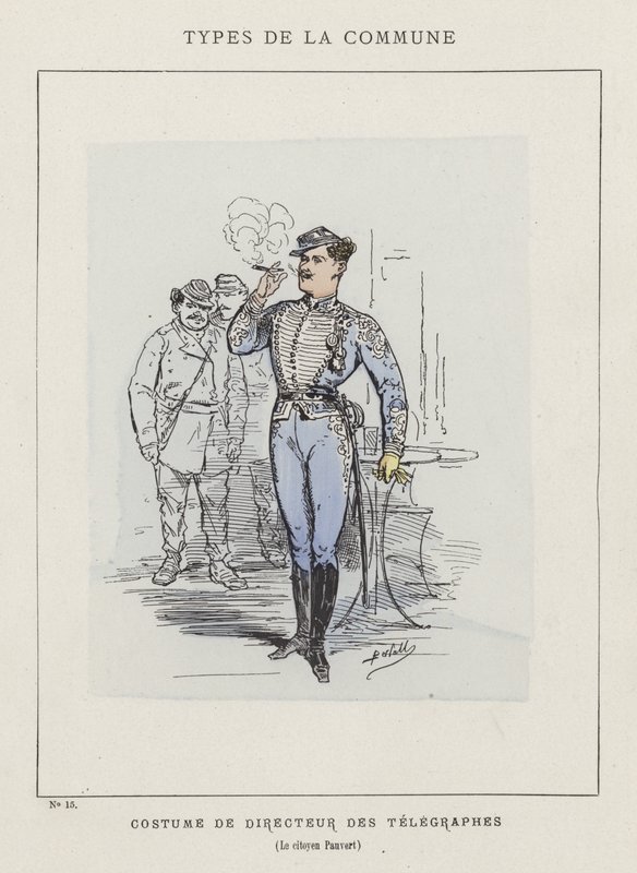 Costume da Direttore dei Telegrafi, Il cittadino Pauvert da Charles Albert d Arnoux Bertall
