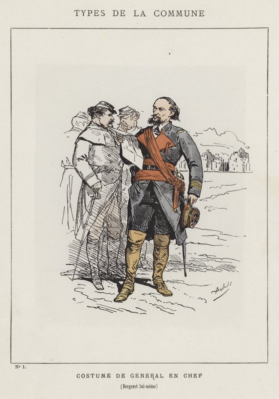 Costume da Generale in Capo, Bergeret stesso da Charles Albert d Arnoux Bertall