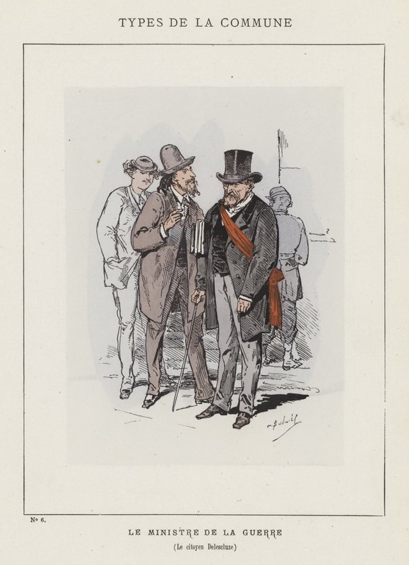 Il Ministro della Guerra, Il cittadino Delescluze da Charles Albert d Arnoux Bertall