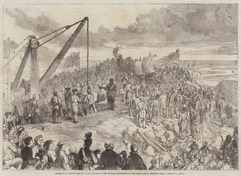 Cerimonia di Posa della Prima Pietra del Monumento a Wallace sull