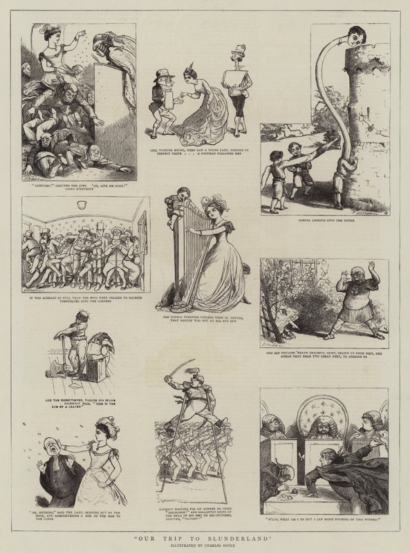 Il nostro viaggio a Blunderland da Charles Altamont Doyle