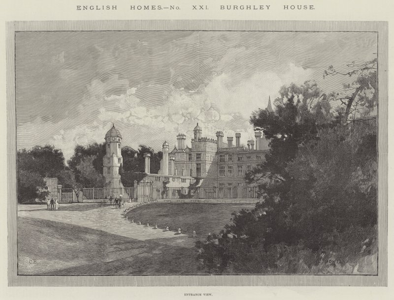 Burghley House da Charles Auguste Loye