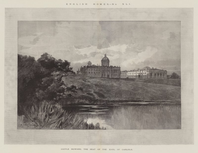 Castello Howard, la residenza del Conte di Carlisle da Charles Auguste Loye