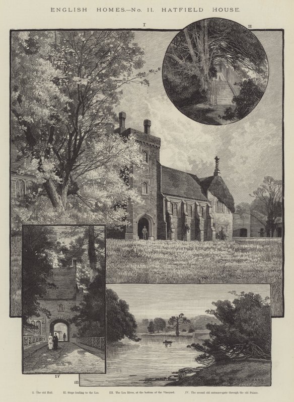 Case inglesi, Hatfield House da Charles Auguste Loye