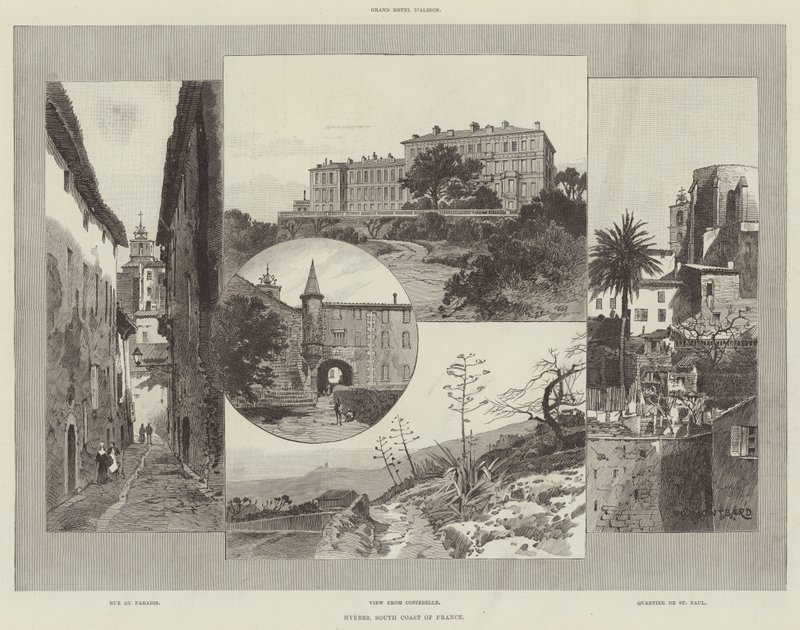 Hyeres, costa meridionale della Francia da Charles Auguste Loye