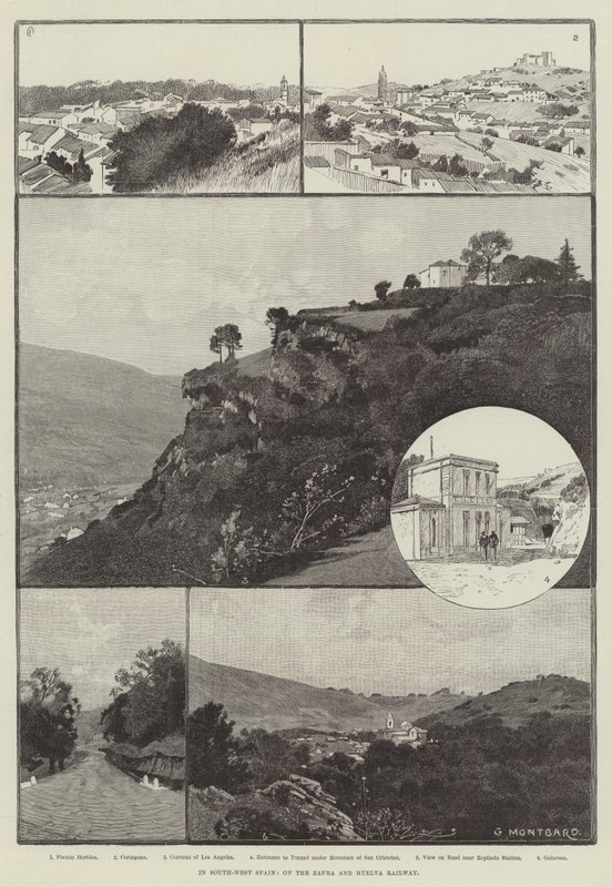Nel sud-ovest della Spagna, sulla ferrovia Zafra e Huelva da Charles Auguste Loye
