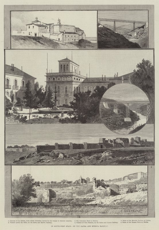 Nel sud-ovest della Spagna, sulla ferrovia Zafra e Huelva da Charles Auguste Loye
