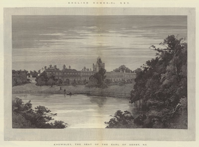 Knowsley, la residenza del Conte di Derby, KG da Charles Auguste Loye
