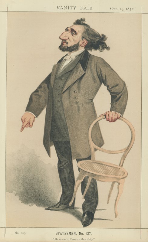 Signor Leon Gambetta da Charles Auguste Loye