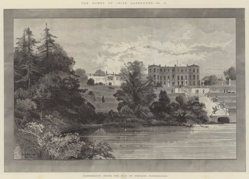 Casa Powerscourt, la sede del Visconte Powerscourt da Charles Auguste Loye
