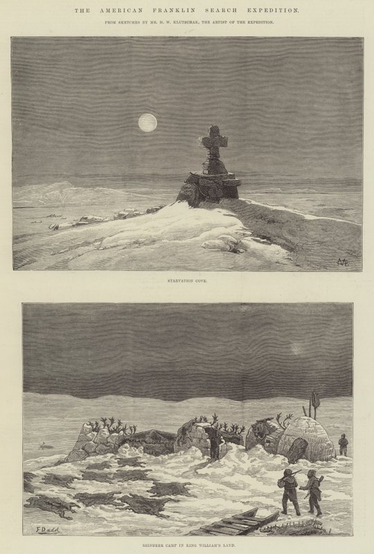 La spedizione di ricerca americana di Franklin da Charles Auguste Loye