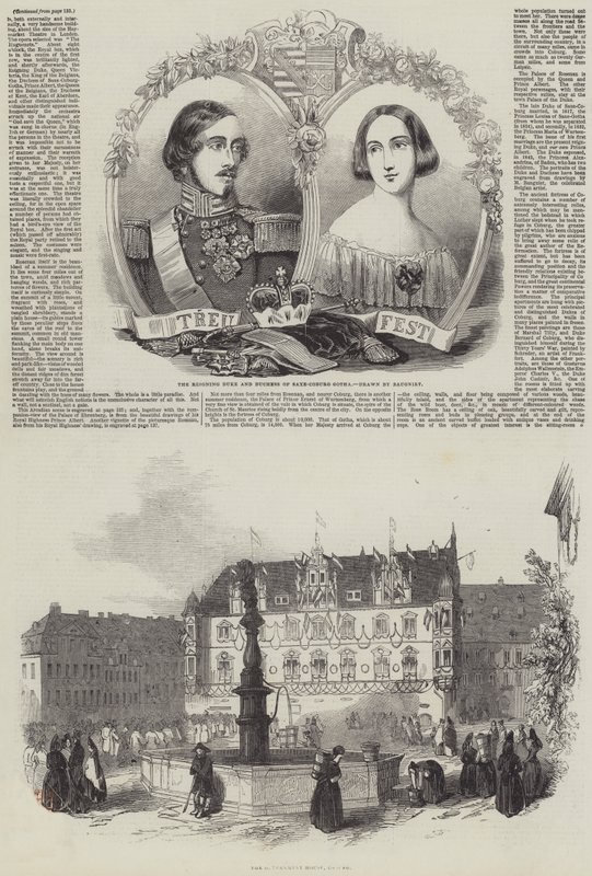 La visita di Sua Maestà in Germania da Charles Baugniet