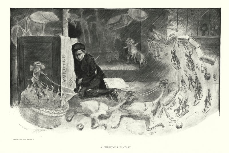 Una fantasia di Natale da Charles Dana Gibson