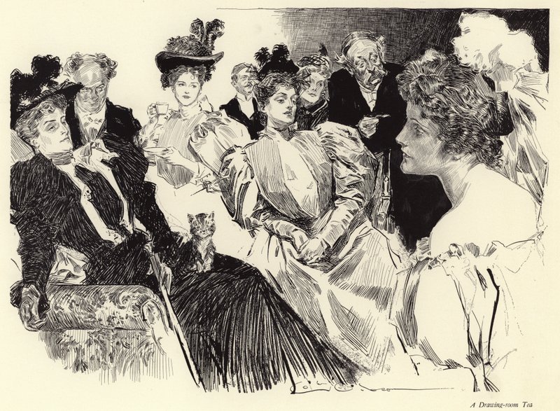 Un Tè in Salotto da Charles Dana Gibson