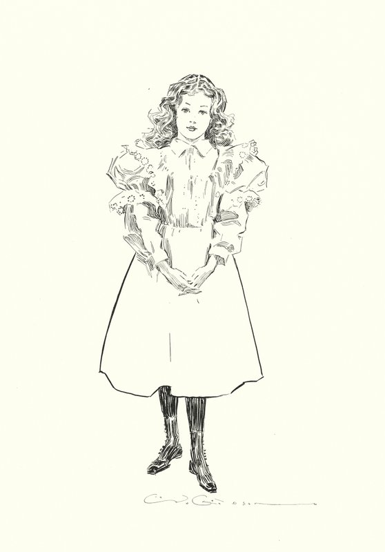 Una piccola ragazza americana da Charles Dana Gibson