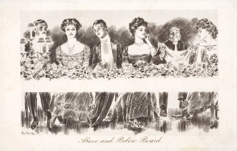 Sopra e sotto bordo da Charles Dana Gibson