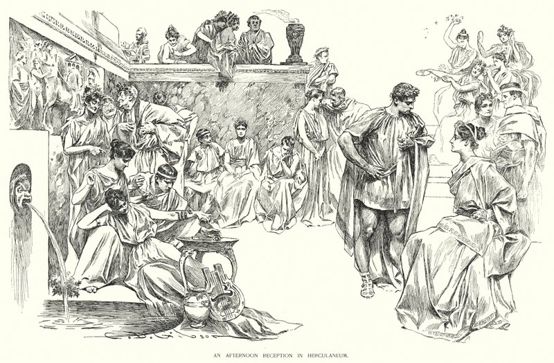 Un ricevimento pomeridiano a Ercolano da Charles Dana Gibson