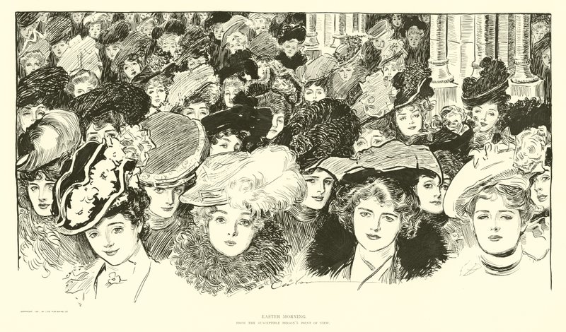 Mattina di Pasqua, dal punto di vista delle persone suscettibili da Charles Dana Gibson