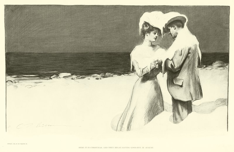 Ecco è Natale e hanno iniziato a dire addio in agosto da Charles Dana Gibson