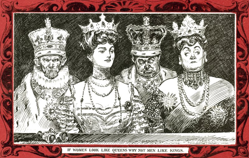 Se le donne sembrano regine, perché non gli uomini come re da Charles Dana Gibson