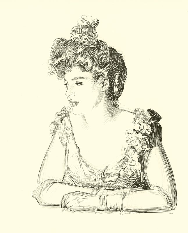 Illustrazione per La scala sociale da Charles Dana Gibson