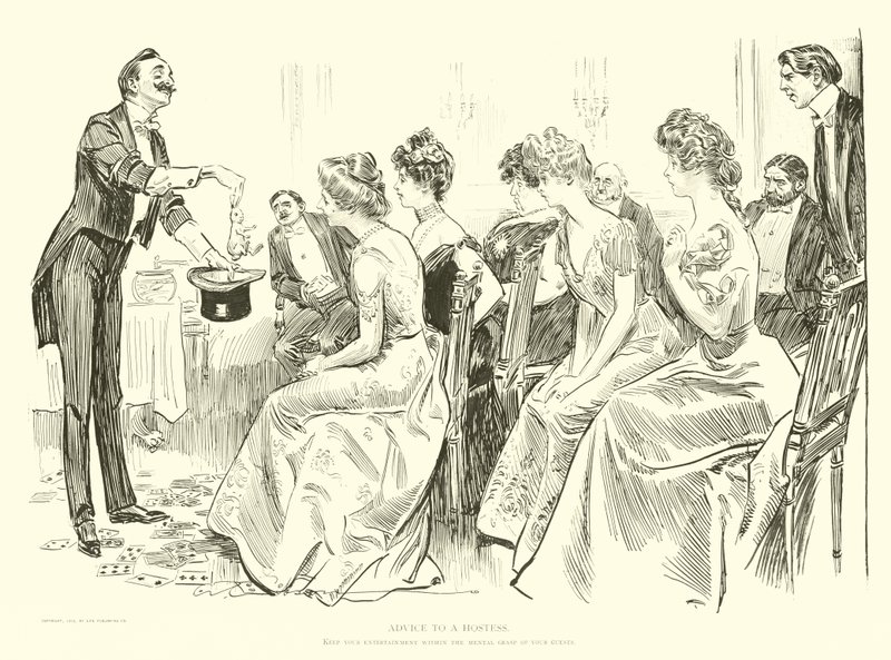 Illustrazione per La scala sociale da Charles Dana Gibson