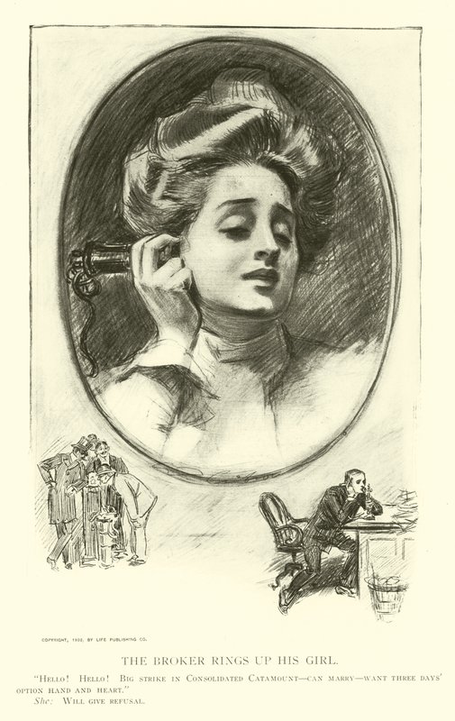Illustrazione per La scala sociale da Charles Dana Gibson