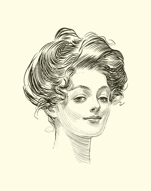 Illustrazione per La scala sociale da Charles Dana Gibson