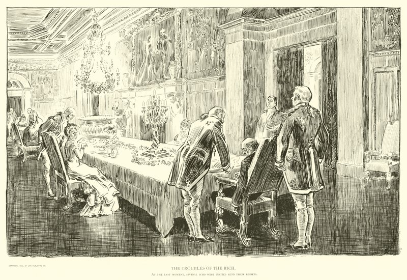 Illustrazione per La scala sociale da Charles Dana Gibson