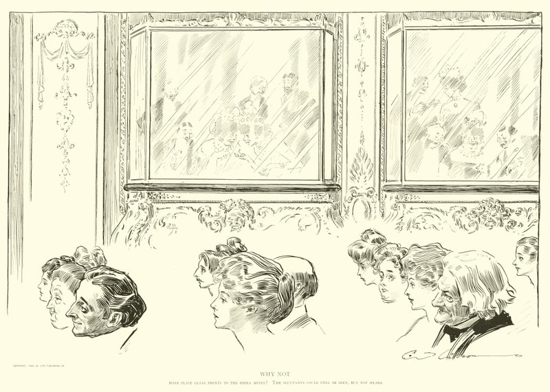 Illustrazione per La scala sociale da Charles Dana Gibson