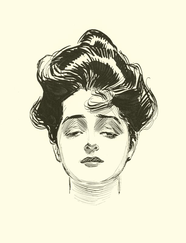 Illustrazione per La scala sociale da Charles Dana Gibson