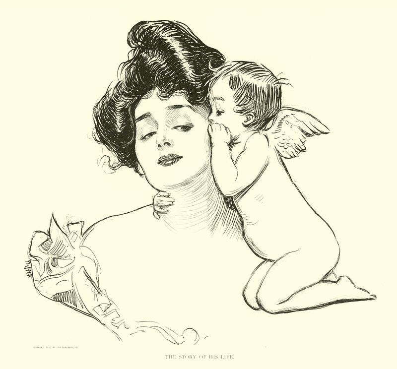 Illustrazione per La scala sociale da Charles Dana Gibson
