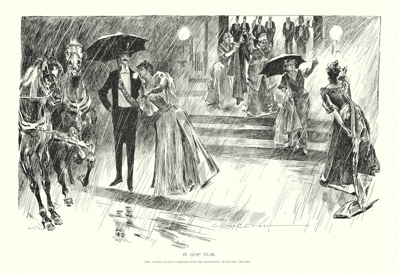 Anno bisestile da Charles Dana Gibson