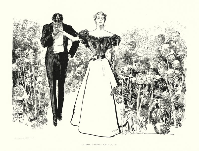 Nel Giardino della Gioventù da Charles Dana Gibson