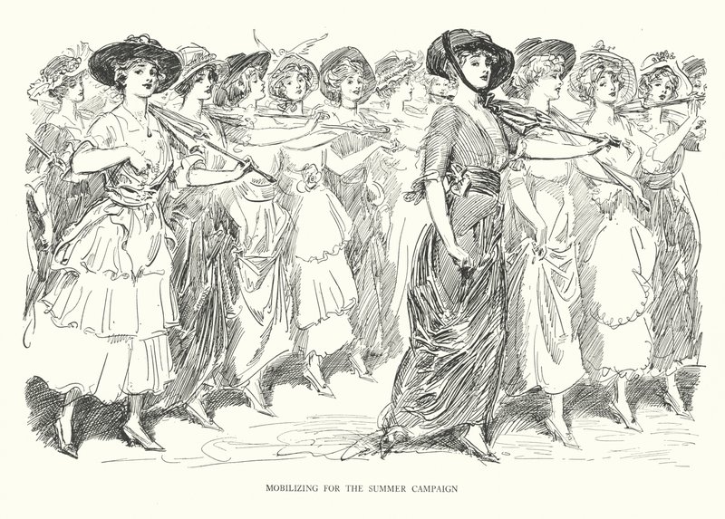 Mobilitazione per la campagna estiva da Charles Dana Gibson