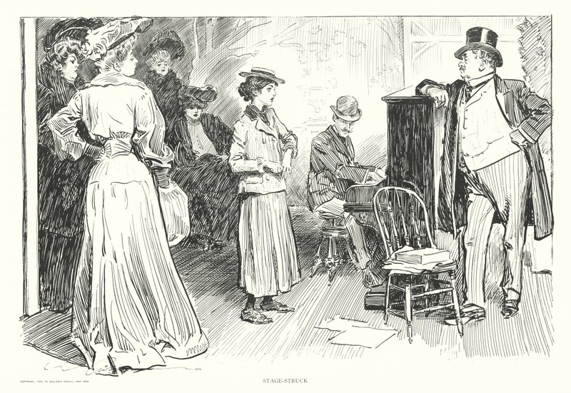 Colpito dal palcoscenico da Charles Dana Gibson
