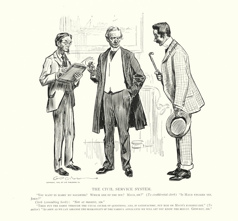 Il sistema del servizio civile da Charles Dana Gibson