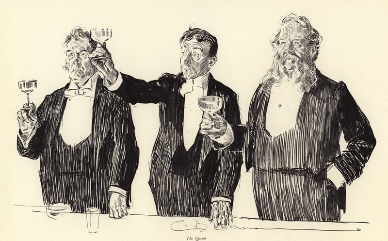La Regina, Il Brindisi Reale da Charles Dana Gibson