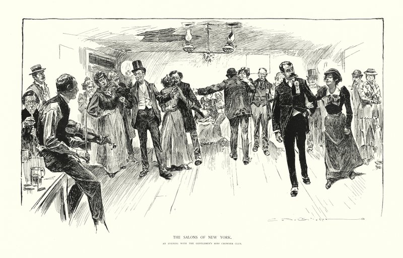 I saloni di New York da Charles Dana Gibson