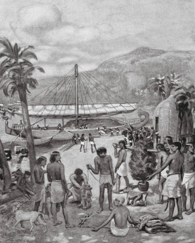 Commercio antico in Egitto da Charles Daniel Ward