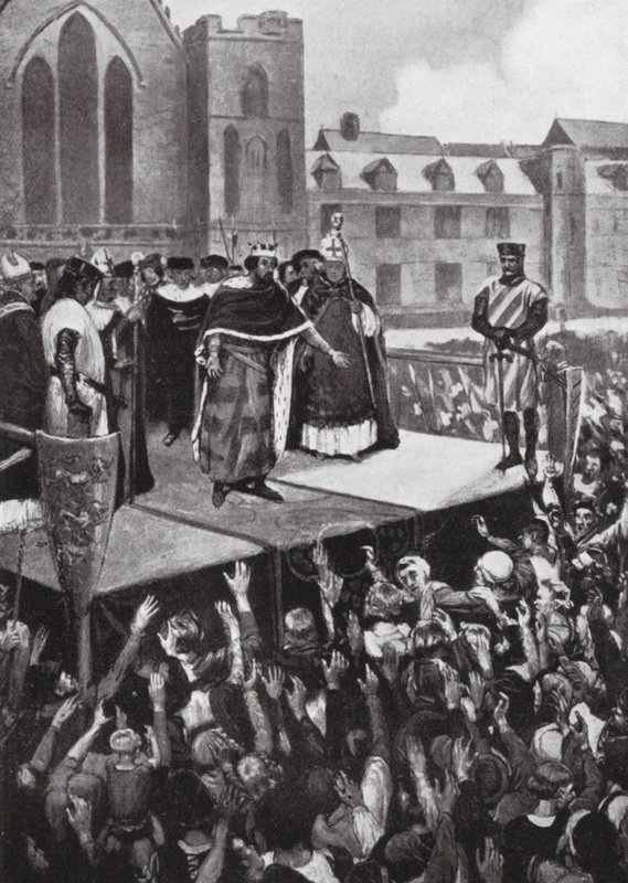 Edoardo I che si rivolge ai suoi sudditi da Charles Daniel Ward