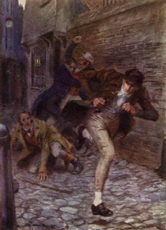 Illustrazione per The Amateur Gentleman di Jeffery Farnol da Charles Edmund (after) Brock